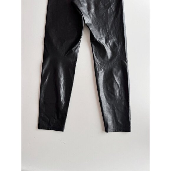 Aritzia WILFRED FREE Daria Black Vegan Leather High Rise 28" Leggings, Size M - Picture 6 of 15